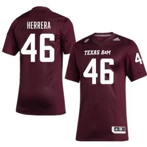 #46 Aidan Herrera Aggies Maroon Men Jerseys University College Football 135437-983