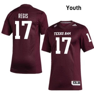 #17 Albert Regis Texas A&M University Maroon Youth Jersey High School College Football 486900-304