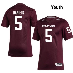 #5 Amari Daniels TAMU Maroon Youth Jersey Alumni College Football 150800-238