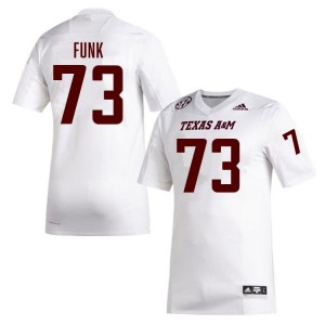 #73 Ashton Funk TAMU White Men Jerseys 2025-26 College Football 777069-558