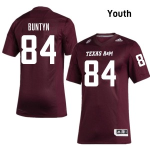 #84 Blake Buntyn Aggies Maroon Youth Jersey Stitched College Football 763571-208