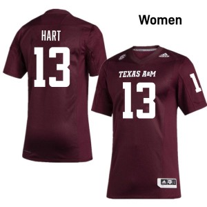 #13 Brady Hart Texas A&M University Maroon Women Jersey Player College Football 112506-829