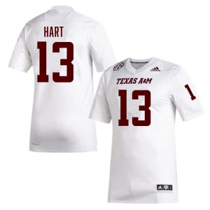 #13 Brady Hart Texas A&M University White Men Jersey High School College Football 746727-860