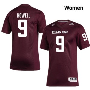 #9 Cashius Howell Texas A&M Aggies Maroon Women Jerseys Alumni College Football 781734-345