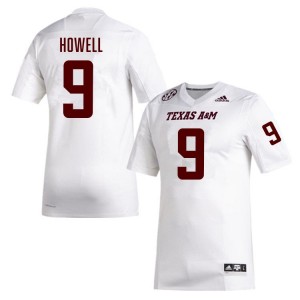 #9 Cashius Howell Texas A&M University White Men Jerseys Player College Football 964178-271