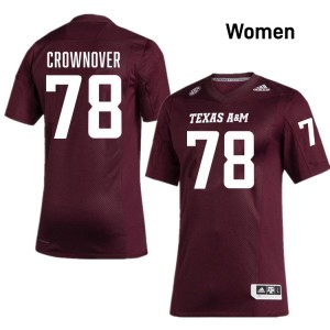 #78 Dametrious Crownover Texas A&M University Maroon Women's Jersey University College Football 772948-907