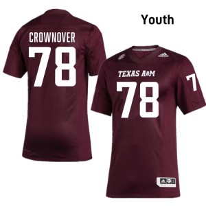 #78 Dametrious Crownover Texas A&M University Maroon Youth Jersey NCAA College Football 247392-312
