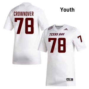 #78 Dametrious Crownover Texas A&M White Youth Jerseys 2025 College Football 949983-825