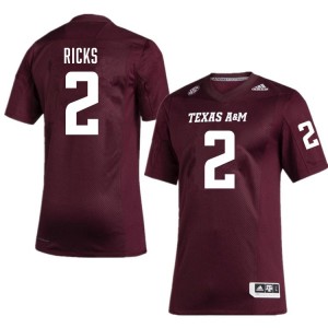 #2 Dezz Ricks TAMU Maroon Men's Jerseys 2025 College Football 448567-880