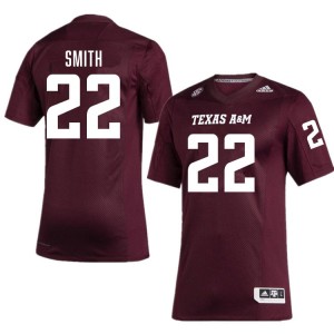 #22 EJ Smith TAMU Maroon Men Jerseys Embroidery College Football 681561-705