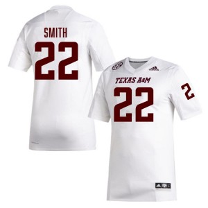 #22 EJ Smith Aggies White Mens Jersey NCAA College Football 518806-668