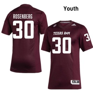 #30 JR Rosenberg Aggies Maroon Youth Jersey Alumni College Football 313563-955