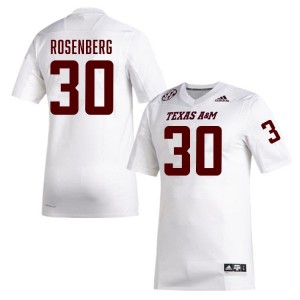 #30 JR Rosenberg Texas A&M White Men's Jersey University College Football 578611-998