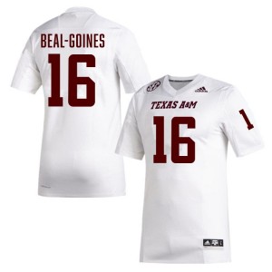 #16 Jamar Beal-Goines Texas A&M White Men Jerseys Official College Football 724443-997