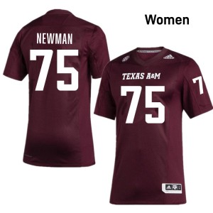 #75 Jonte Newman Texas A&M University Maroon Women Jersey High School College Football 556797-360