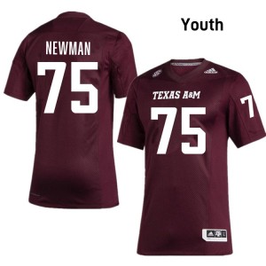 #75 Jonte Newman Texas A&M University Maroon Youth Jersey 2025-26 College Football 781971-816
