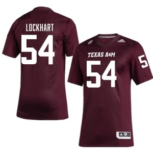 #54 Jordan Lockhart Texas A&M Aggies Maroon Mens Jersey NCAA College Football 448118-284