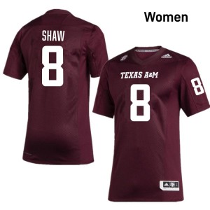 #8 Jordan Shaw Texas A&M Maroon Women's Jerseys 2025 College Football 864793-456