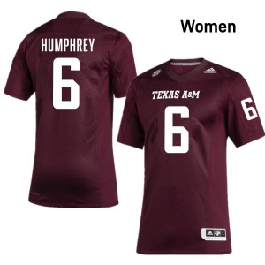 #6 Julio Humphrey TAMU Maroon Women Jersey Limited College Football 544034-635