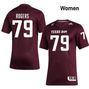 #79 Lamont Rogers Texas A&M Aggies Maroon Womens Jerseys Stitched College Football 579684-451