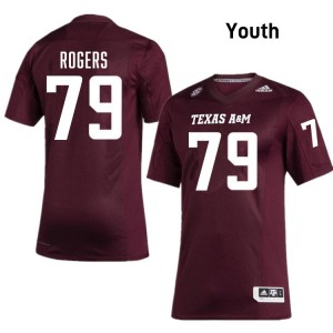 #79 Lamont Rogers Texas A&M University Maroon Youth Jersey Limited College Football 885187-855