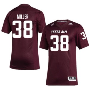 #38 Luke Miller TAMU Maroon Men Jerseys High School College Football 285198-665