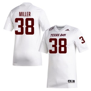 #38 Luke Miller Aggies White Men's Jerseys 2025-26 College Football 526138-398