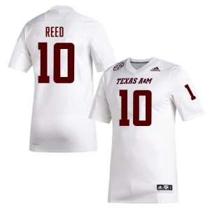 #10 Marcel Reed Texas A&M White Men's Jersey High School College Football 590906-217