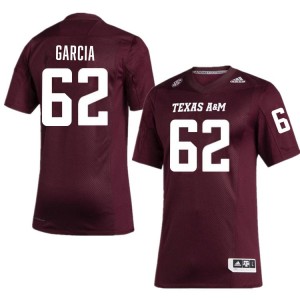 #62 Marcus Garcia TAMU Maroon Mens Jersey Official College Football 963289-245