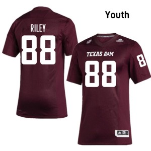 #88 Micah Riley Texas A&M University Maroon Youth Jersey 2025-26 College Football 515692-518