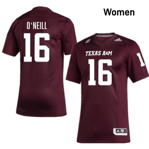 #16 Miles O'Neill Aggies Maroon Women's Jerseys Player College Football 986139-118
