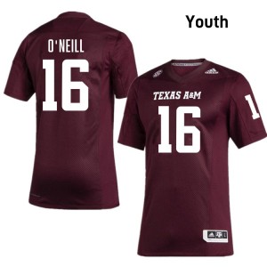 #16 Miles O'Neill Texas A&M University Maroon Youth Jersey 2025-26 College Football 366945-613