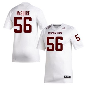 #56 Nelson McGuire Texas A&M White Men Jerseys 2025 College Football 981116-639
