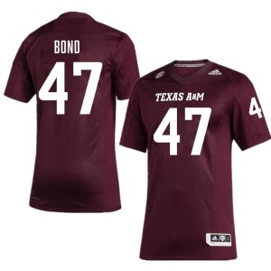 #47 Randy Bond Aggies Maroon Men Jersey High School College Football 842118-735