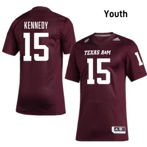 #15 Rylan Kennedy Texas A&M Maroon Youth Jersey Alumni College Football 632320-859