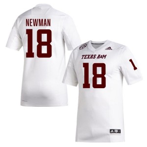 #18 TK Norman Aggies White Men Jerseys Limited College Football 405187-127