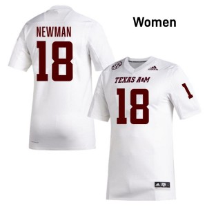 #18 TK Norman Aggies White Womens Jerseys Alumni College Football 785164-481