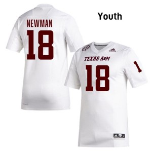 #18 TK Norman Texas A&M Aggies White Youth Jerseys Player College Football 992115-930