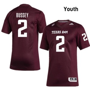 #2 Terry Bussey Texas A&M Aggies Maroon Youth Jerseys Embroidery College Football 512796-150