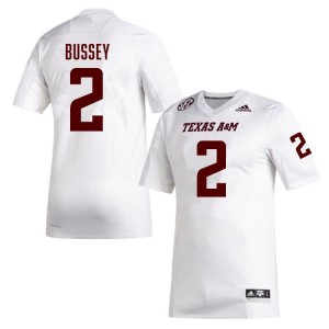 #2 Terry Bussey TAMU White Men's Jersey 2025 College Football 765222-898