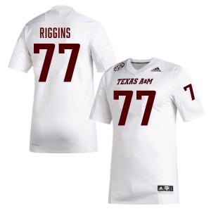 #77 Tyler Thomas Aggies White Men's Jersey Limited College Football 295043-802