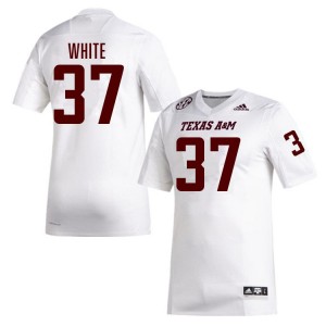 #37 Tyler White Texas A&M Aggies White Men's Jerseys University College Football 319657-955