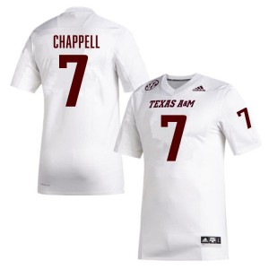 #7 Tyreek Chappell Texas A&M University White Men's Jerseys Alumni College Football 315436-371