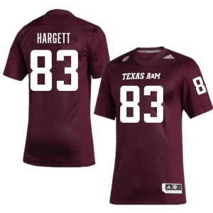 #83 Will Hargett Texas A&M Maroon Mens Jersey NCAA College Football 733642-801
