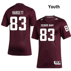 #83 Will Hargett TAMU Maroon Youth Jerseys Limited College Football 946375-315