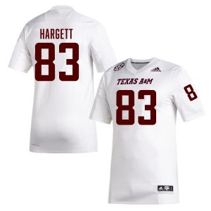 #83 Will Hargett Texas A&M Aggies White Men Jerseys Limited College Football 620664-817