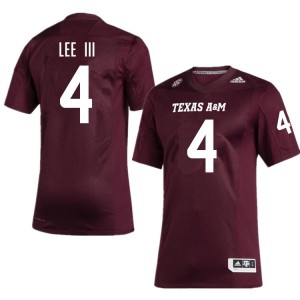 #4 Will Lee III Texas A&M University Maroon Mens Jersey Alumni College Football 685800-543